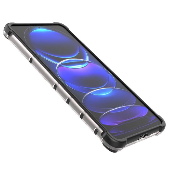 Honeycomb case for Xiaomi Redmi Note 12 Pro+ armored hybrid cover black | Techbox