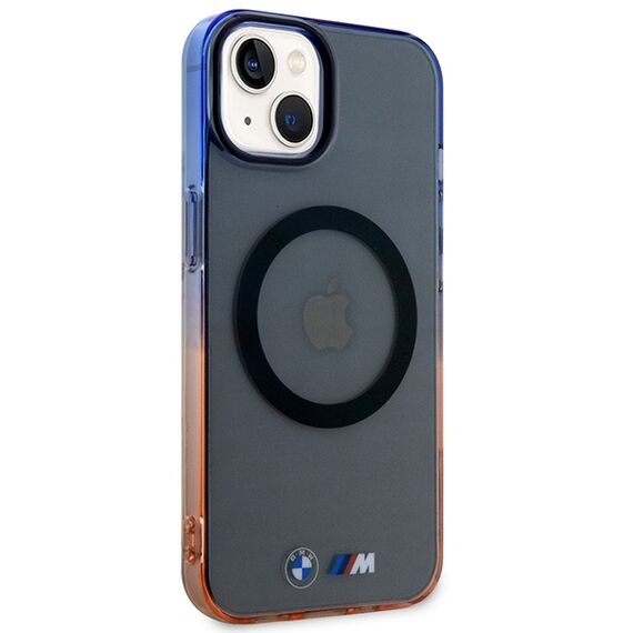 BMW Gradient Bumper MagSafe case for iPhone 14 Plus - gray | Techbox