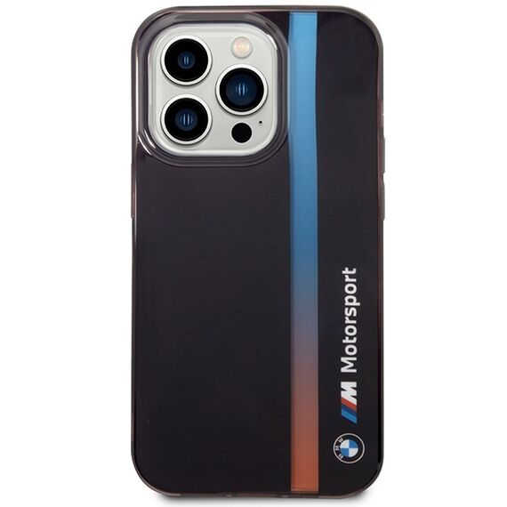 Case BMW BMHCP14L22HVGV iPhone 14 Pro 6.1" black/black IML Tricolor Stripe - Apple Cases - Cases - Techbox