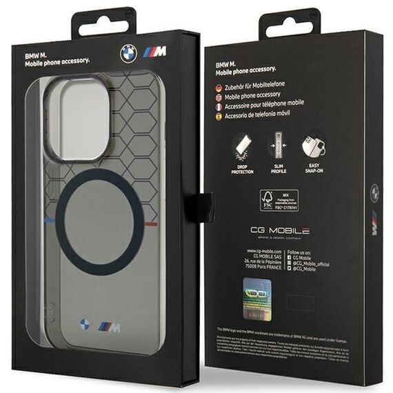 Case BMW BMHMP14LHGPK iPhone 14 Pro 6.1" Grey/Grey Pattern MagSafe | Techbox