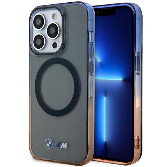 Case BMW BMHMP14LHTGE iPhone 14 Pro 6.1" grey/grey hardcase Gradient Bumper MagSafe | Techbox