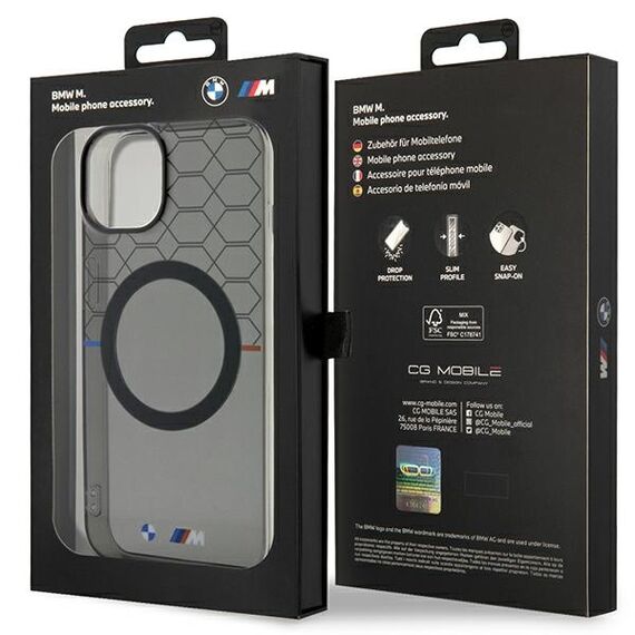 Case BMW BMHMP14SHGPK iPhone 14 6.1" grey/grey Pattern MagSafe | Techbox