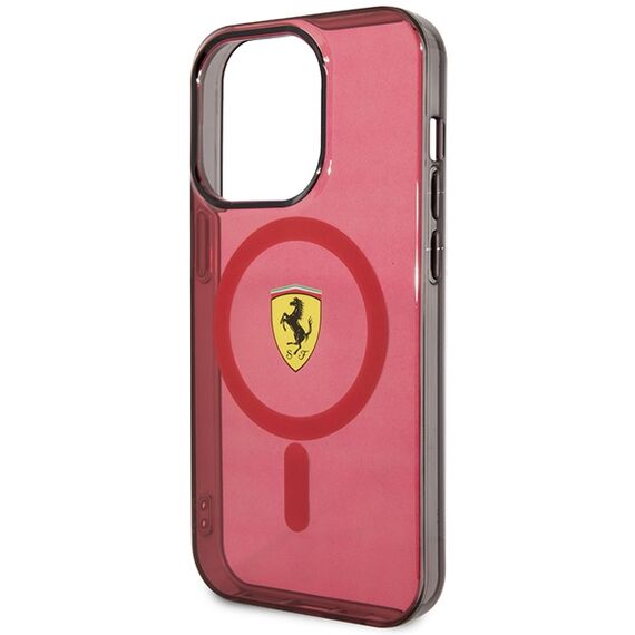 Ferrari FEHMP14LUKR iPhone 14 Pro 6.1" red/red hardcase Translucent Magsafe | Techbox