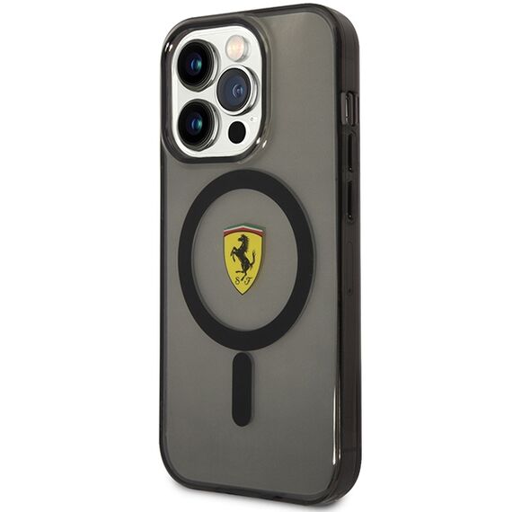 Ferrari FEHMP14XURKK iPhone 14 Pro Max 6.7" black/black hardcase Translucent Magsafe | Techbox