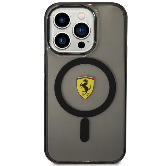 Ferrari FEHMP14XURKK iPhone 14 Pro Max 6.7" black/black hardcase Translucent Magsafe | Techbox