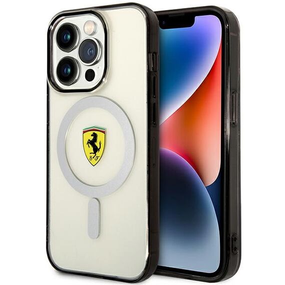 Ferrari FEHMP14XURKT iPhone 14 Pro Max 6.7" clear/transparent hardcase Outline Magsafe | Techbox