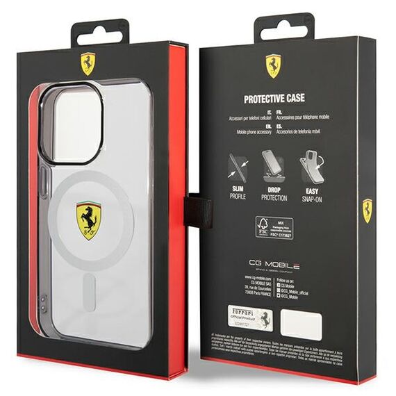 Ferrari FEHMP14XURKT iPhone 14 Pro Max 6.7" clear/transparent hardcase Outline Magsafe | Techbox
