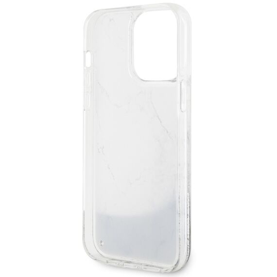 Guess GUHCP14XLCSGSGH iPhone 14 Pro Max 6.7" white/white hardcase Liquid Glitter Marble - Apple Cases - Cases - Techbox