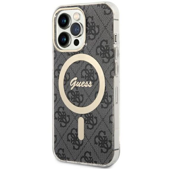 Guess GUHMP13LH4STK iPhone 13 Pro / 13 6.1" black/black hardcase 4G MagSafe | Techbox