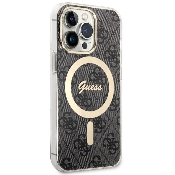 Guess GUHMP13LH4STK iPhone 13 Pro / 13 6.1" black/black hardcase 4G MagSafe | Techbox