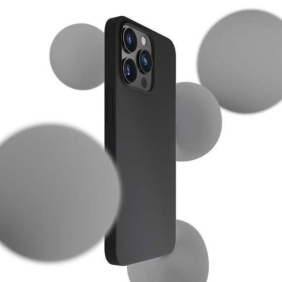 iPhone 13 Pro Max Series 3mk Silicone Case - Black | Techbox