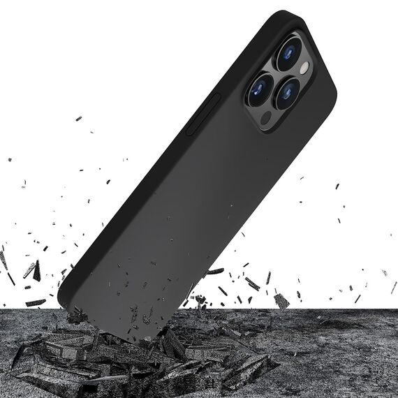 iPhone 13 Pro Max Series 3mk Silicone Case - Black | Techbox