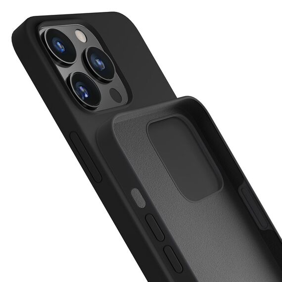 iPhone 13 Pro Max Series 3mk Silicone Case - Black | Techbox