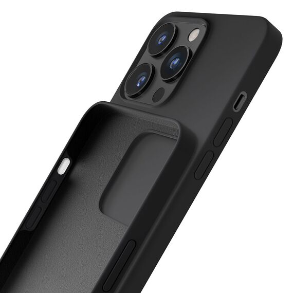 iPhone 13 Pro Max Series 3mk Silicone Case - Black | Techbox