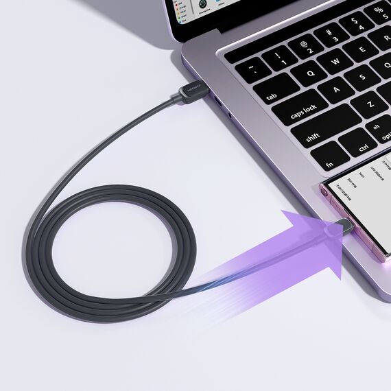 USB cable - USB C 3A 1.2m Joyroom S-AC027A14 - black - Cables & Adapters - Cables & Accessories - Techbox