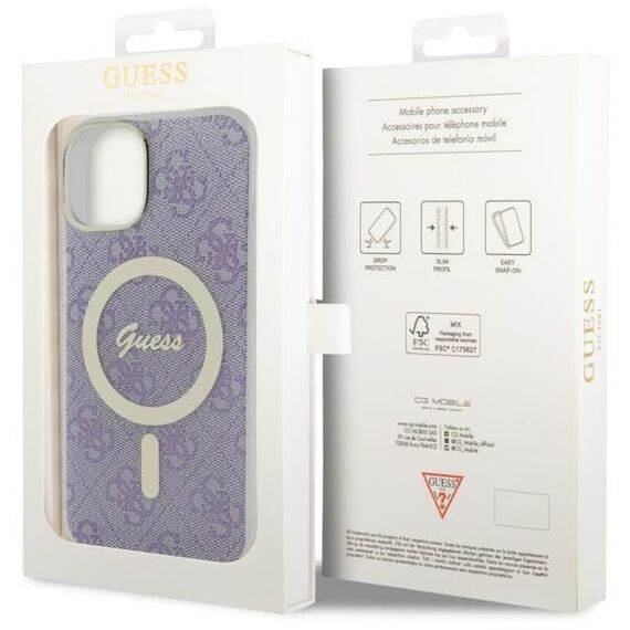 Guess 4G MagSafe case for iPhone 14 - purple - Uncategorized Cases (2) - Cases - Techbox