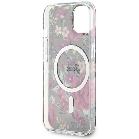 Guess Flower MagSafe case for iPhone 14 - green | Techbox