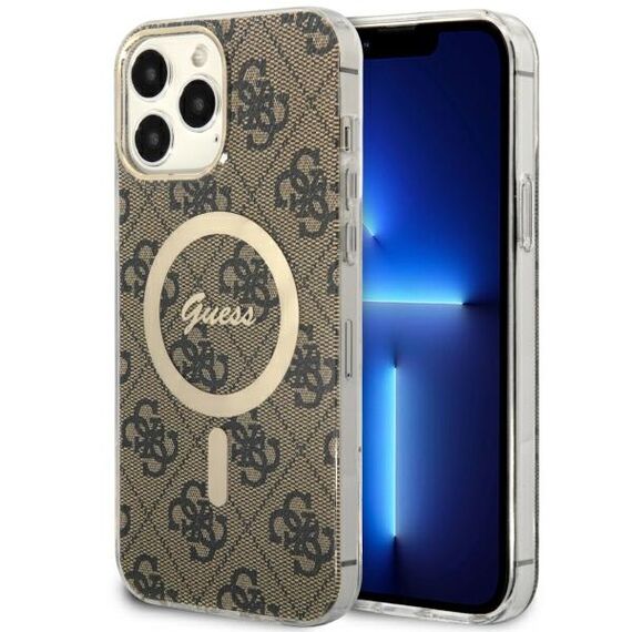 Guess GUHMP13XH4STW iPhone 13 Pro Max 6.7" brown/brown hardcase 4G MagSafe | Techbox
