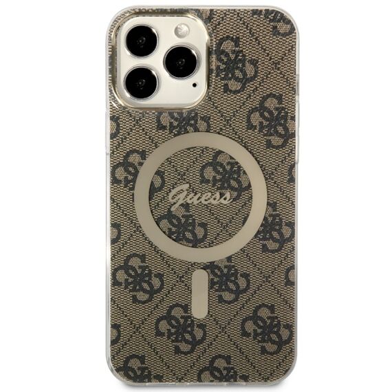 Guess GUHMP13XH4STW iPhone 13 Pro Max 6.7" brown/brown hardcase 4G MagSafe | Techbox