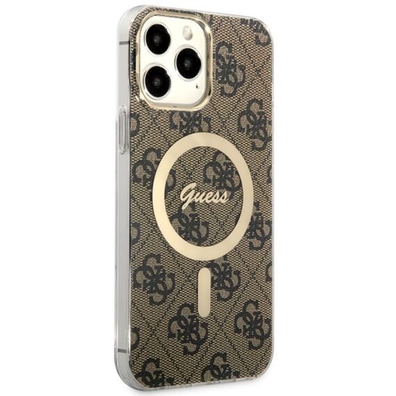 Guess GUHMP13XH4STW iPhone 13 Pro Max 6.7" brown/brown hardcase 4G MagSafe | Techbox