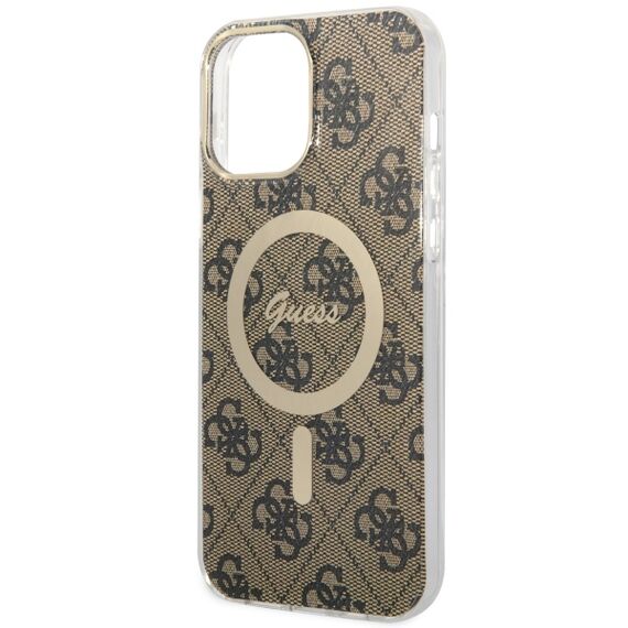 Guess GUHMP13XH4STW iPhone 13 Pro Max 6.7" brown/brown hardcase 4G MagSafe | Techbox