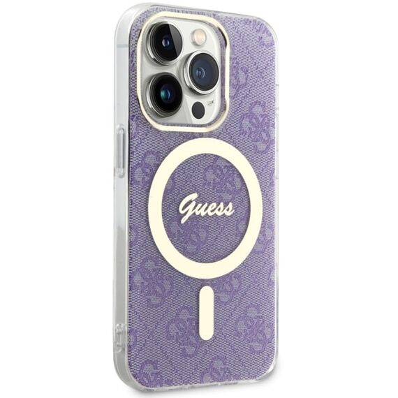 Guess GUHMP14LH4STU iPhone 14 Pro 6.1" purple/purple hardcase 4G MagSafe | Techbox