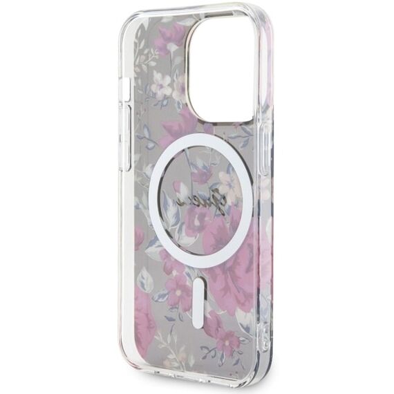Guess GUHMP14LHCFWSA iPhone 14 Pro 6.1" green/khaki hardcase Flower MagSafe - Apple Cases - Cases - Techbox