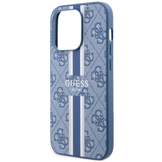 Guess GUHMP14LP4RPSB iPhone 14 Pro 6.1" blue/blue hardcase 4G Printed Stripes MagSafe | Techbox