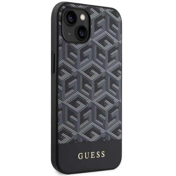 Guess GUHMP14MHGCFSEK iPhone 14 Plus 6.7" black/black hardcase GCube Stripes MagSafe | Techbox