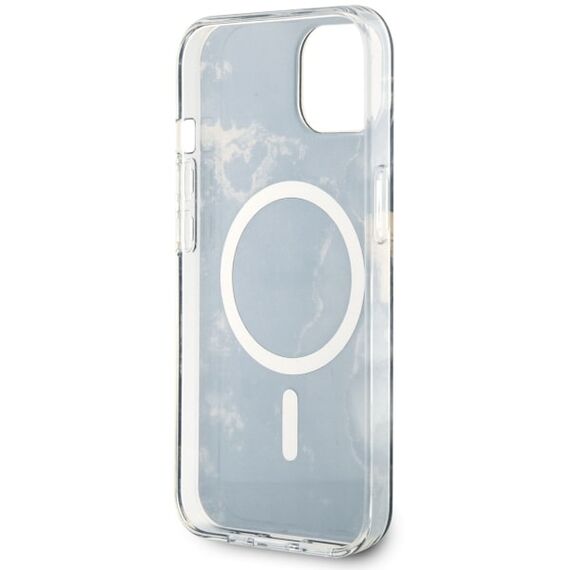 Guess GUHMP14SHTMRSK iPhone 14 6.1" black/black hardcase Golden Marble MagSafe | Techbox
