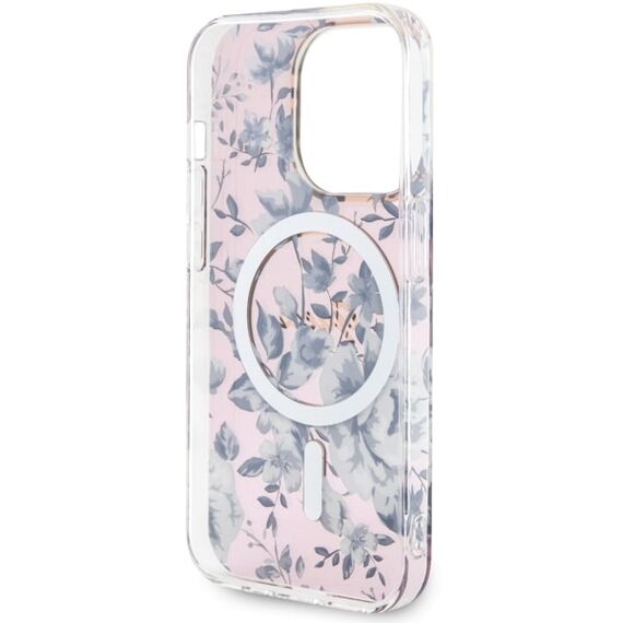 Guess GUHMP14XHCFWSP iPhone 14 Pro Max 6.7" pink/pink hardcase Flower MagSafe - Apple Cases - Cases - Techbox