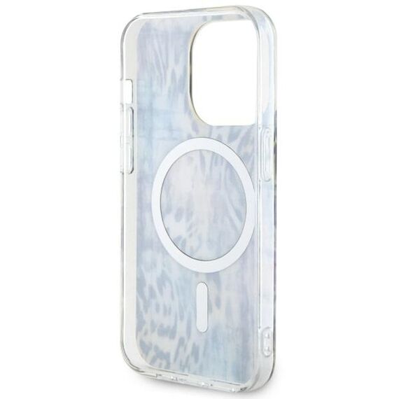 Guess GUHMP14XHLEOPWB iPhone 14 Pro Max 6.7" blue/blue hardcase Leopard MagSafe | Techbox