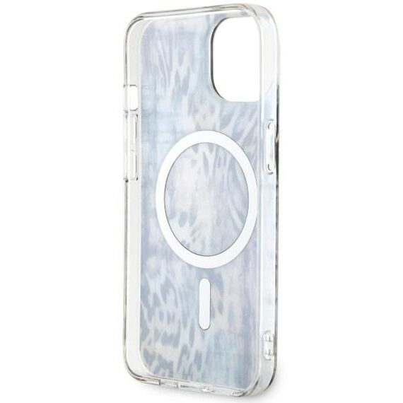 Guess Leopard MagSafe case for iPhone 14 - blue | Techbox