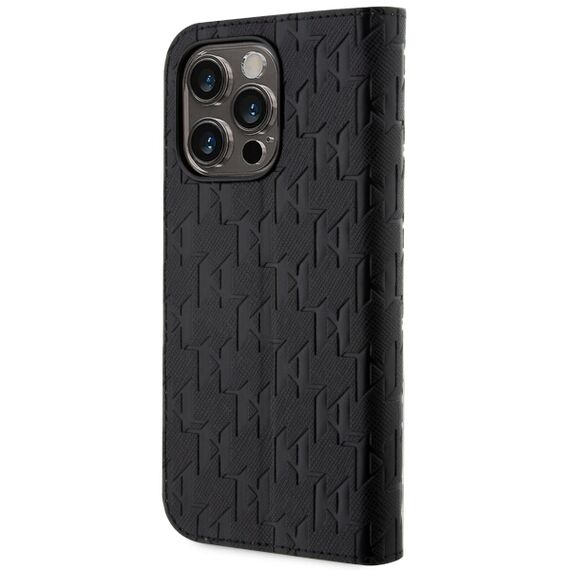 Karl Lagerfeld KLBKP14LSAKLHPK iPhone 14 Pro 6.1" bookcase black/black Saffiano Monogram | Techbox