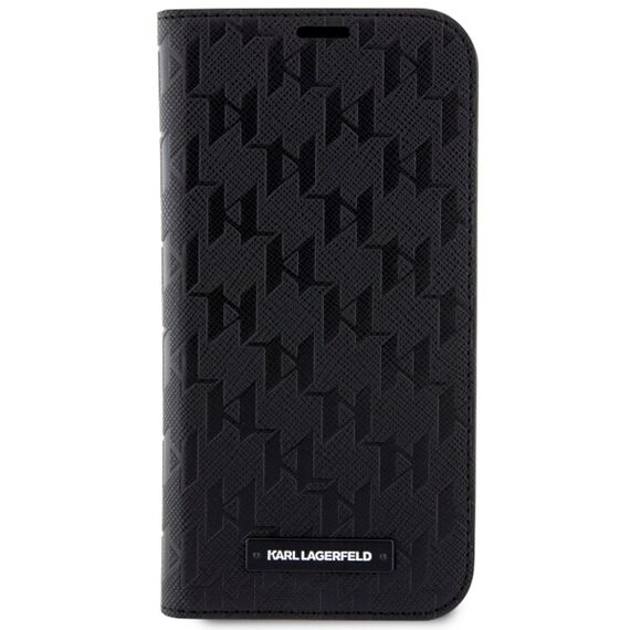 Karl Lagerfeld KLBKP14LSAKLHPK iPhone 14 Pro 6.1" bookcase black/black Saffiano Monogram | Techbox