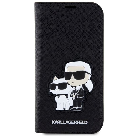 Karl Lagerfeld KLBKP14LSANKCPK iPhone 14 Pro 6.1" bookcase black/black Saffiano Karl & Choupette | Techbox