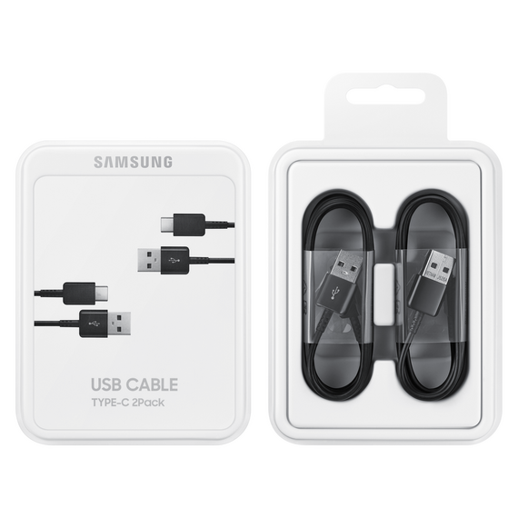Samsung USB C cable 480Mbps 5A 1.5m (EP-DG930MBEGWW) - black (set of 2) - Cables & Adapters - Cables & Accessories - Techbox