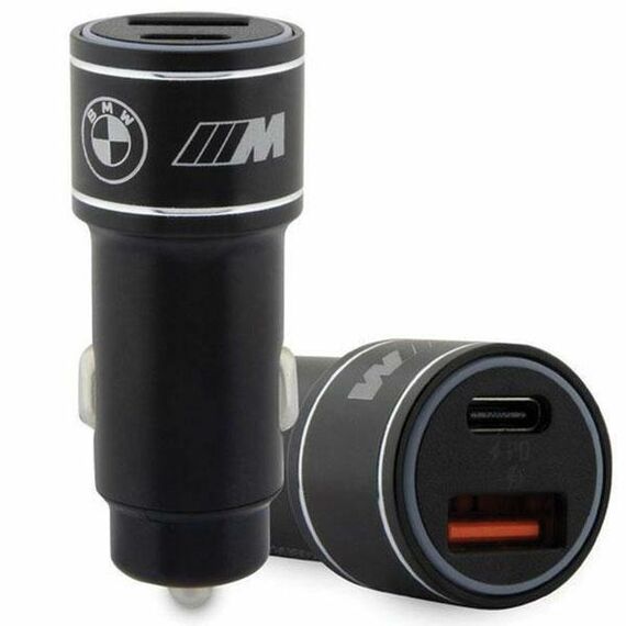 BMW charger BMCCMUSBCK PD-QC 3.0 20W Fast Charge black/black M Edition - Car Chargers - Smartphone Chargers - Techbox