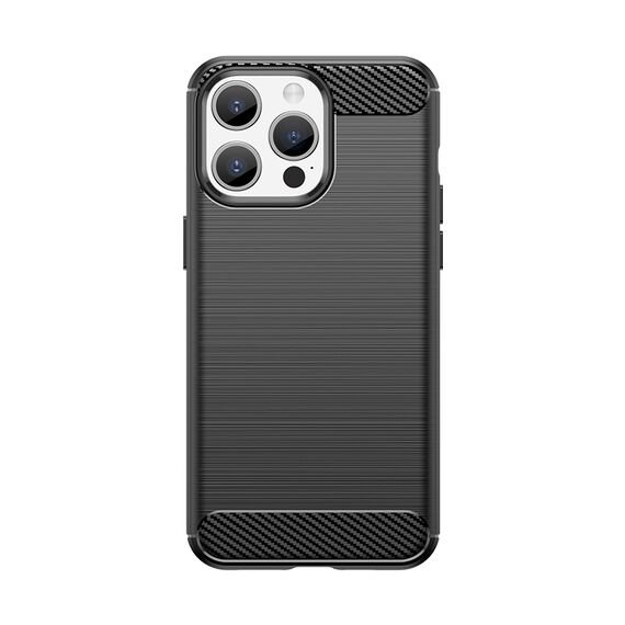 Flexible carbon pattern case for iPhone 15 Pro Max Carbon Case - black | Techbox