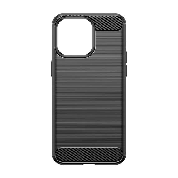 Flexible carbon pattern case for iPhone 15 Pro Max Carbon Case - black | Techbox