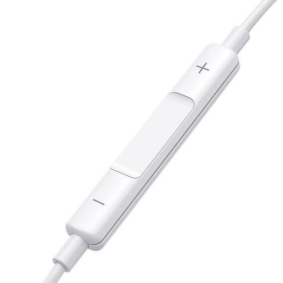 Joyroom JR-EW01 in-ear wired mini jack headphones with remote control - white | Techbox