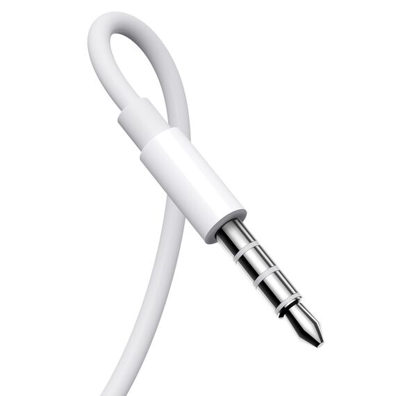 Joyroom JR-EW01 in-ear wired mini jack headphones with remote control - white | Techbox