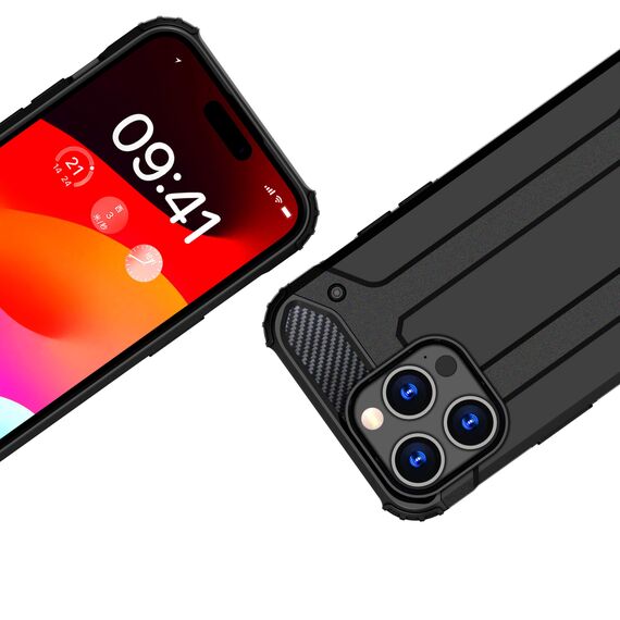 iPhone 15 Pro Hybrid Armor case - black - Apple Cases - Cases - Techbox