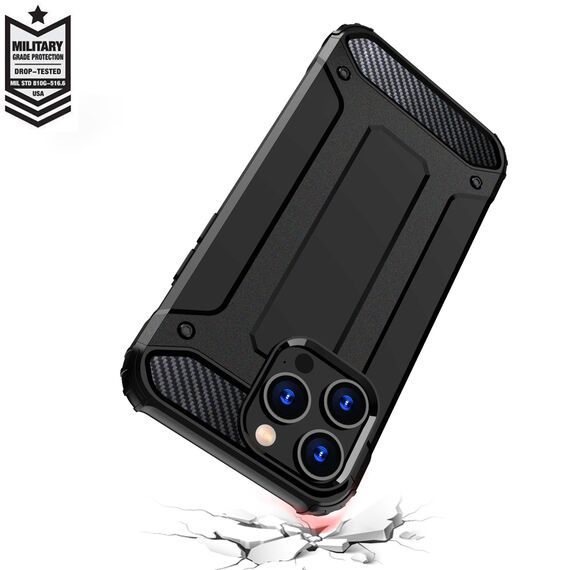 iPhone 15 Pro Hybrid Armor case - black - Apple Cases - Cases - Techbox