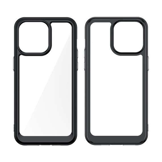 iPhone 15 Pro Max Outer Space Reinforced Case with Flexible Frame - Black - Apple Cases - Cases - Techbox
