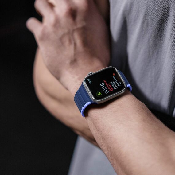 Magnetic Apple Watch SE, 9, 8, 7, 6, 5, 4, 3, 2, 1 (41, 40, 38 mm) Dux Ducis Strap (LD Version) - blue | Techbox