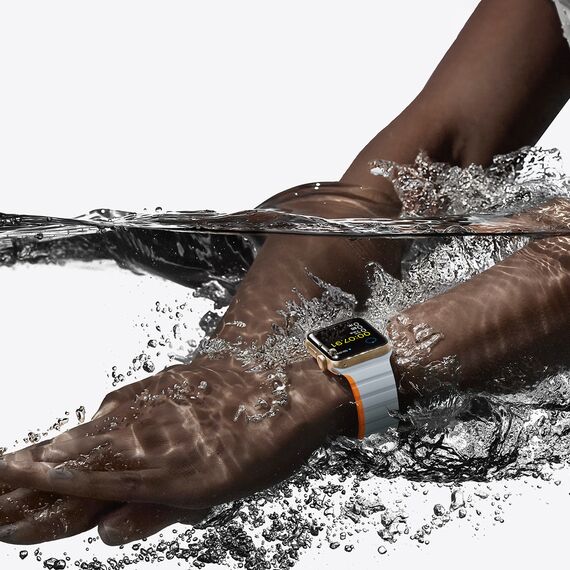 Magnetic Apple Watch SE, 9, 8, 7, 6, 5, 4, 3, 2, 1 (41, 40, 38 mm) Dux Ducis Strap (LD Version) - gray-orange | Techbox