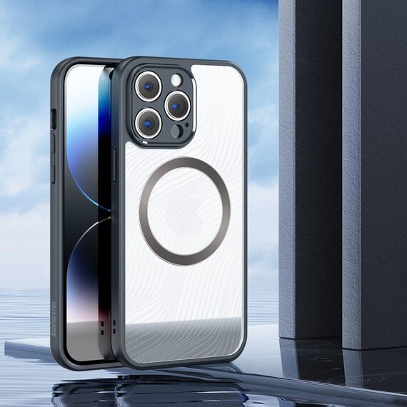 Armored case for iPhone 14 Pro compatible with MagSafe Dux Ducis Aimo Mag - black | Techbox