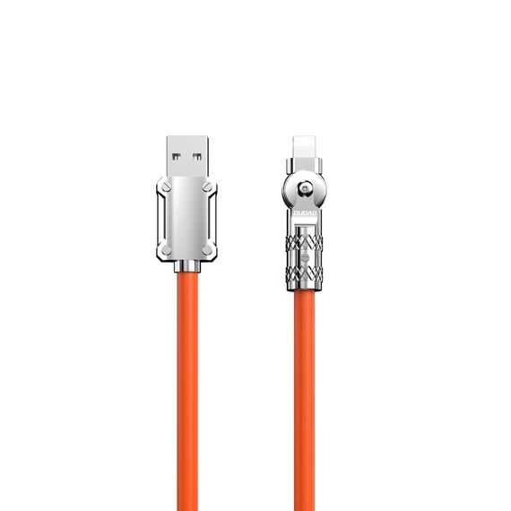 Dudao L24AL USB-A - Lightning angled cable with 180° rotation 30W 1m - orange | Techbox