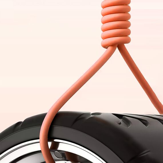 Dudao L24AL USB-A - Lightning angled cable with 180° rotation 30W 1m - orange | Techbox